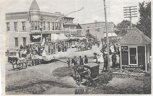 View from the Railroad Park, circa 1909 https://historicmuscodamile.com